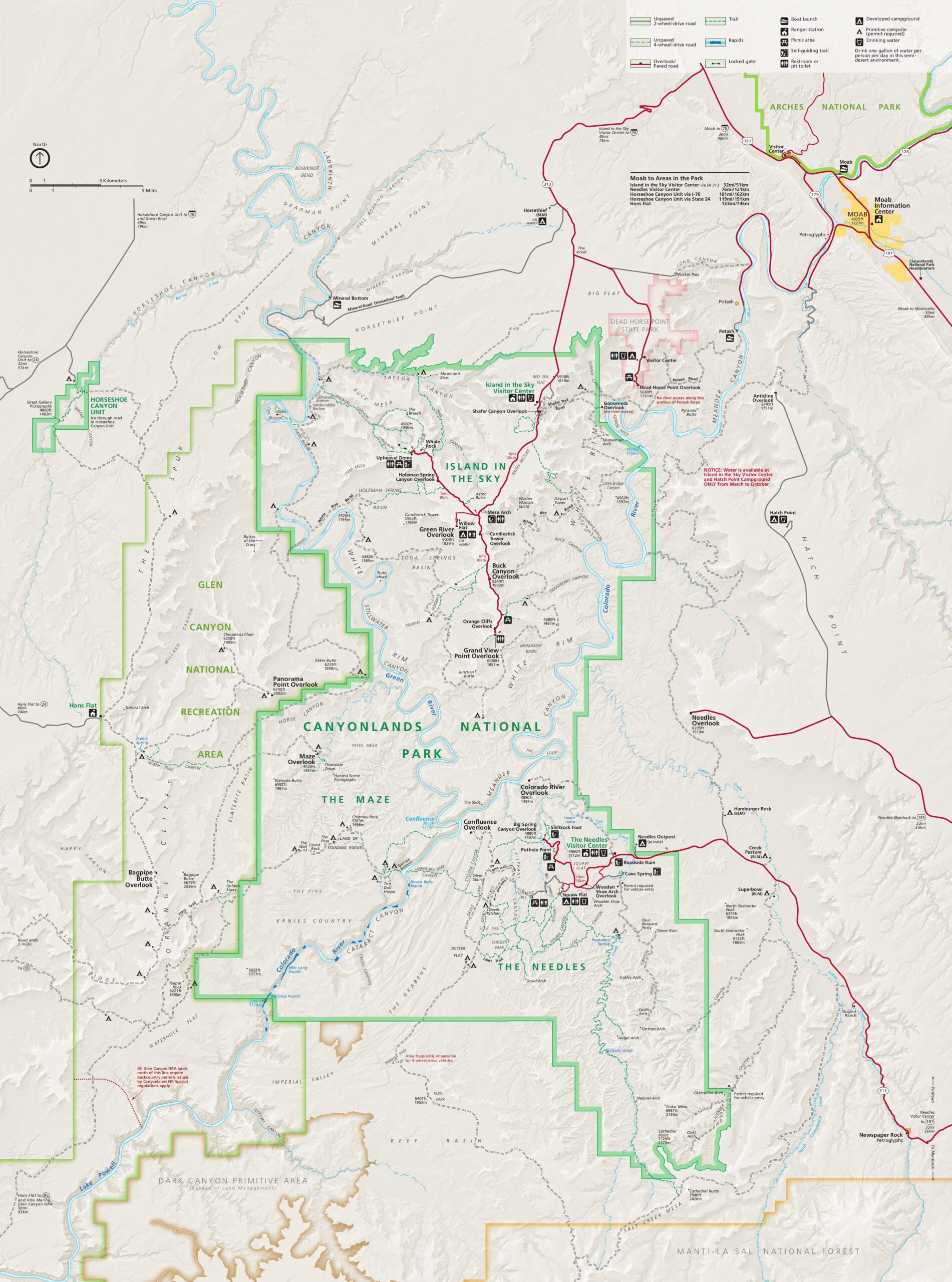 Canyonlands National Park Map