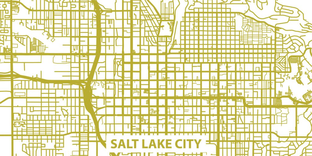 Salt Lake City Grid Map