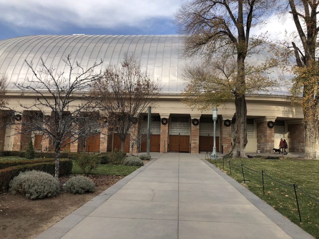 The Salt Lake Tabernacle building is an acoustic wonder
