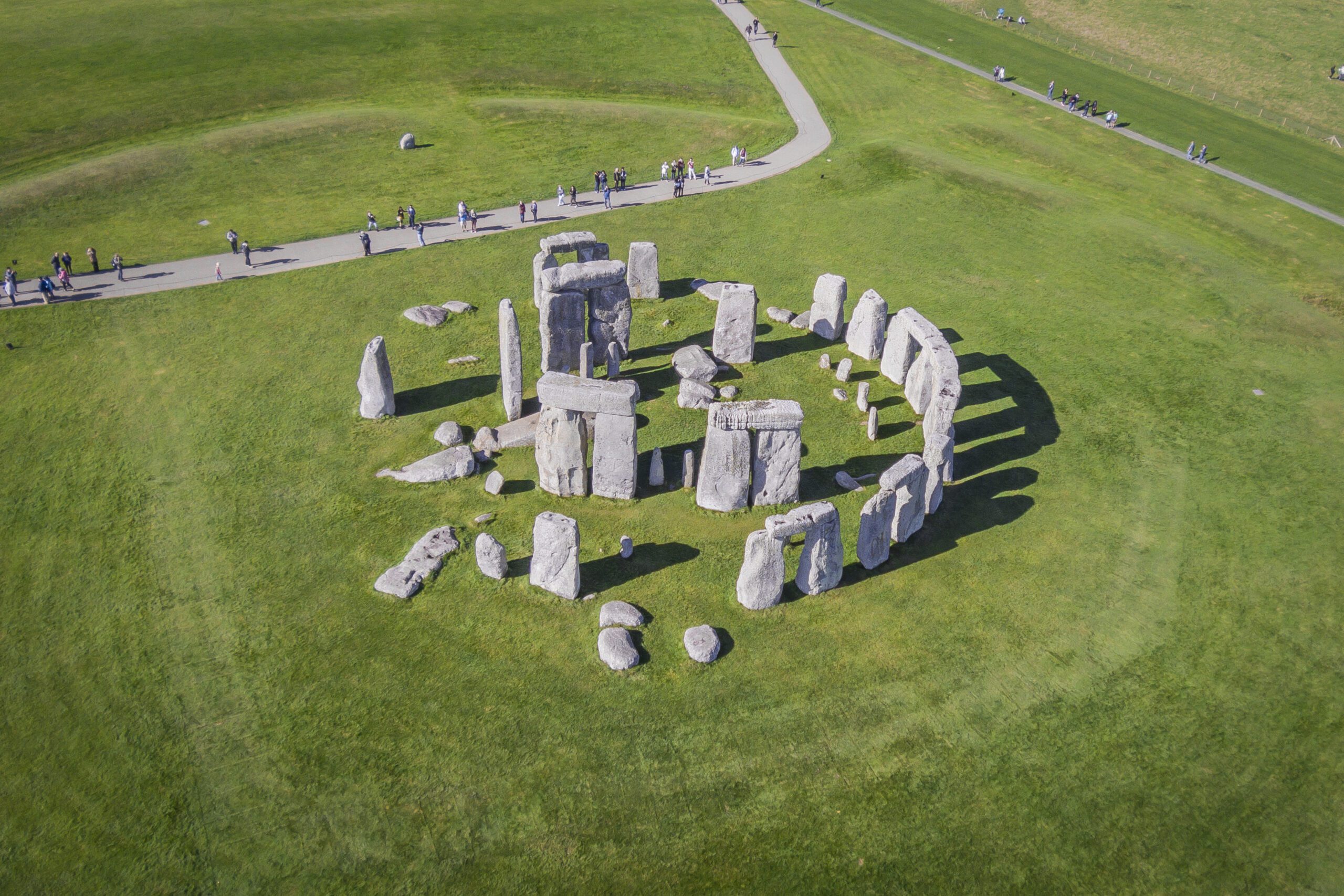 Aerial view of the Stone Circle