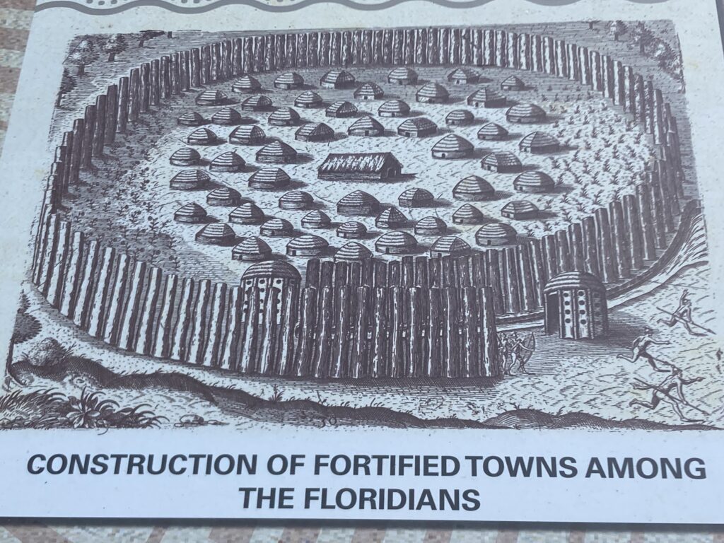 An illustration design of Floridians camp or base