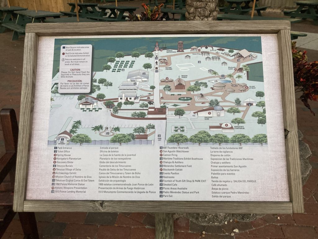 Map of Ponce de Leon Archaeological Park