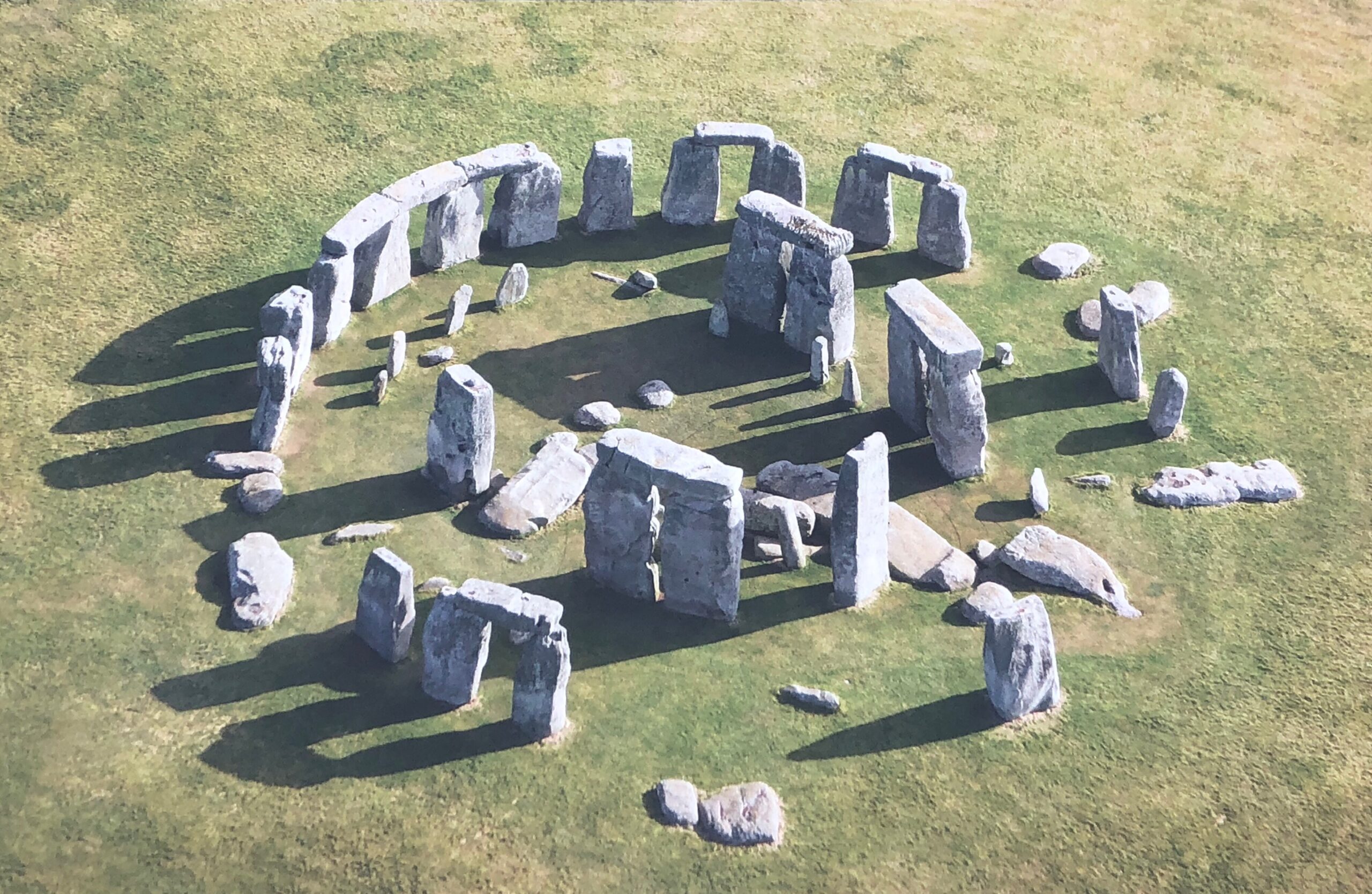 Overhead view of Stonehenge
