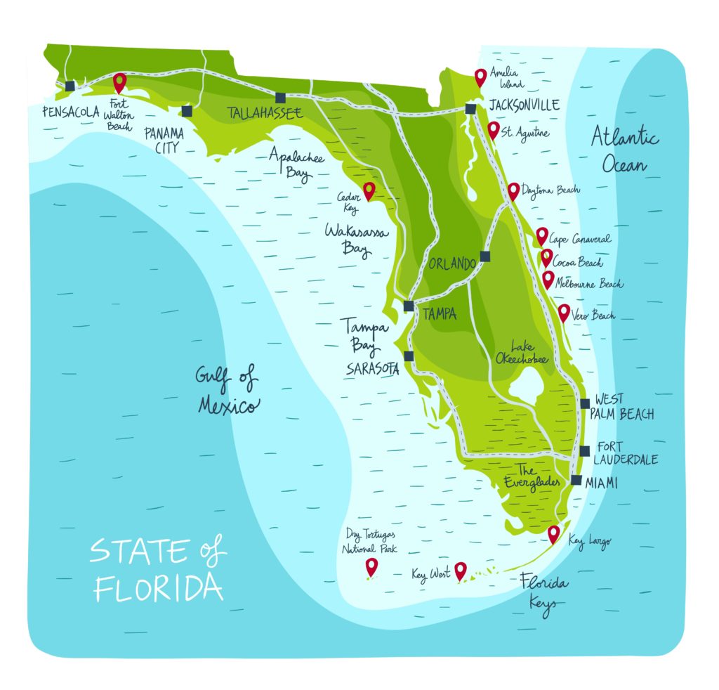 State of Florida Map