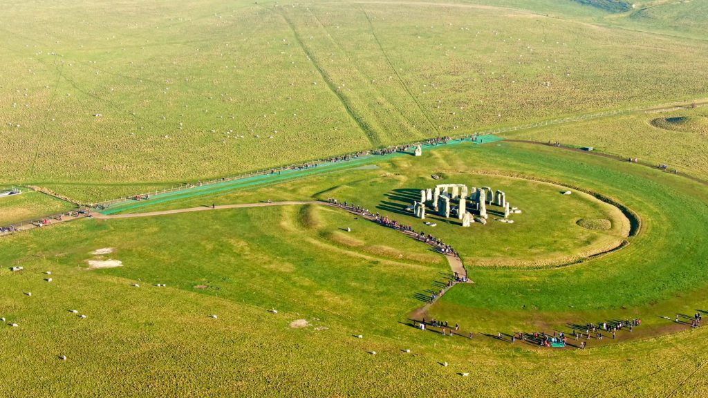 Aerial view of Stonehenge