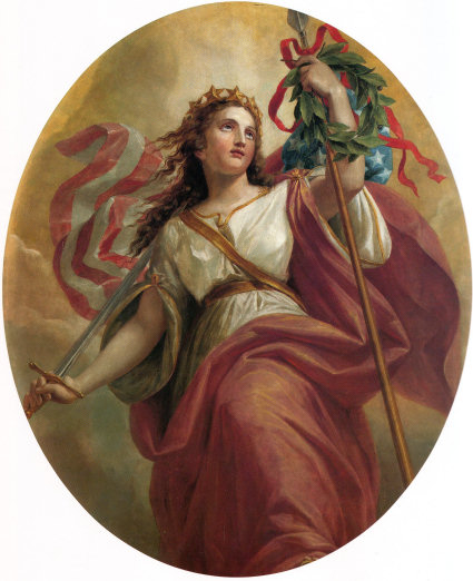 Liberty on the east wall