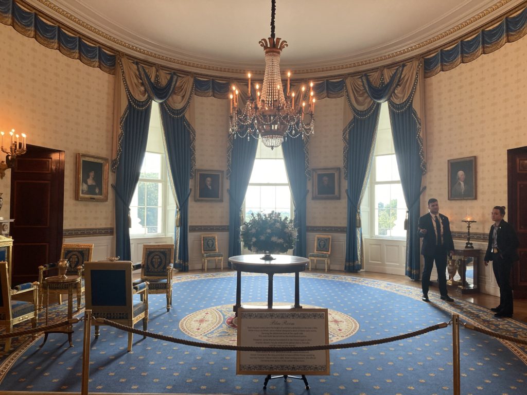 Inside the Blue Room in The White House