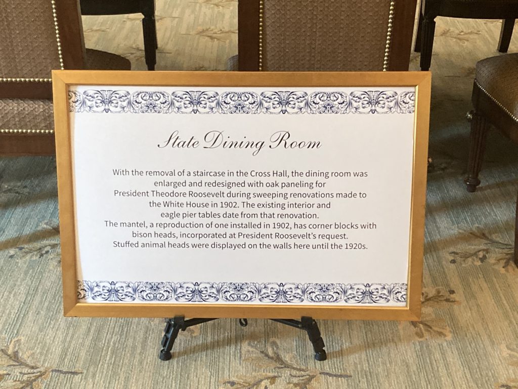 "State Dining Room" Signboard