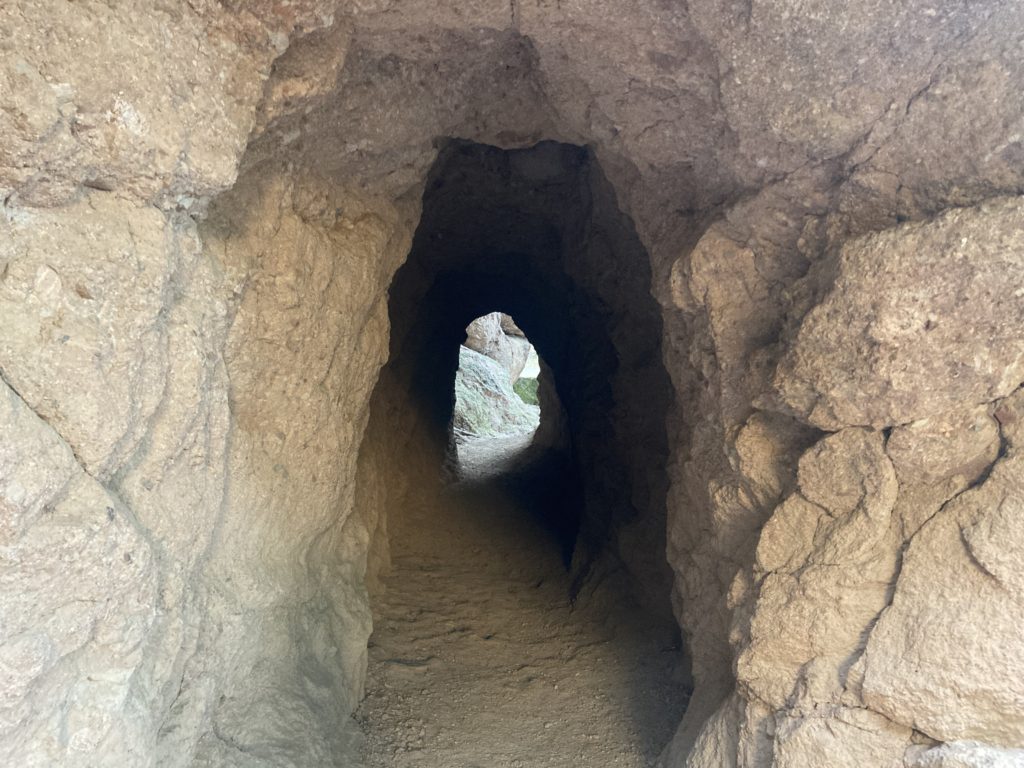 Small Trailways Tunnel in the Rock Formation