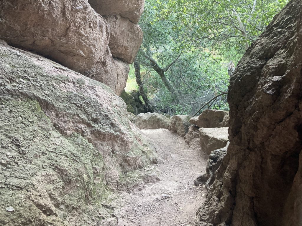 Trail way Between the Big Rock Formation