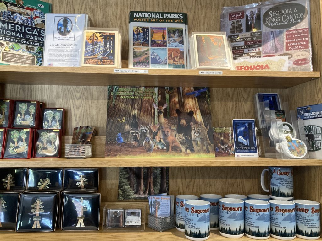 Various Mugs and Poster Arts of Animals in Sequoia National Park