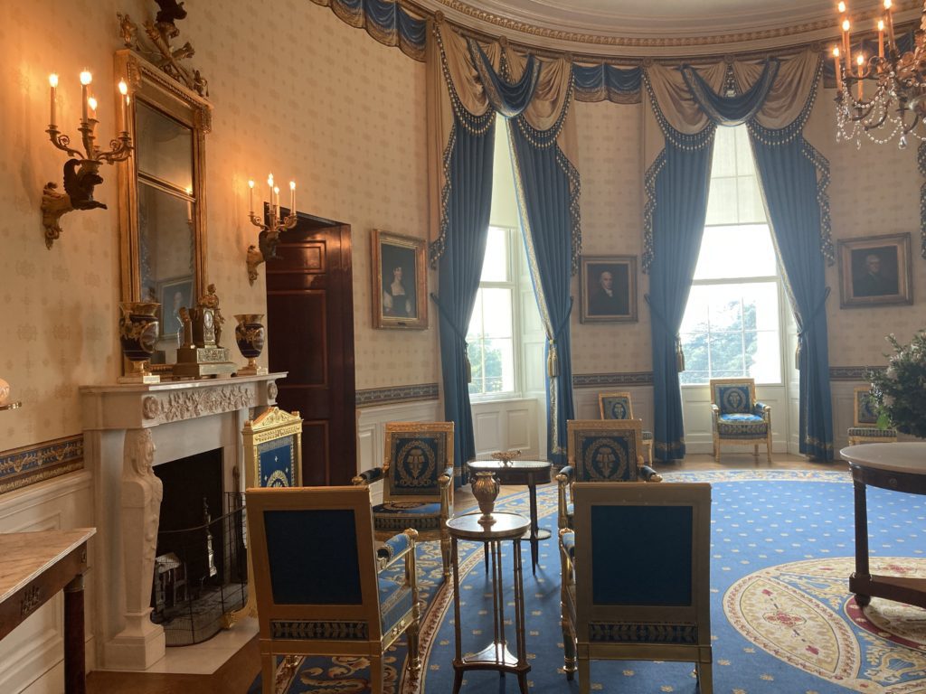Inside the Blue Room in The White House