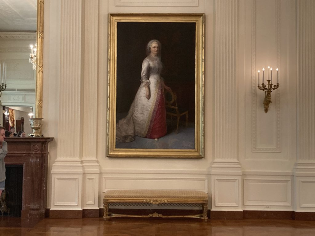 Portrait of Martha Washington White