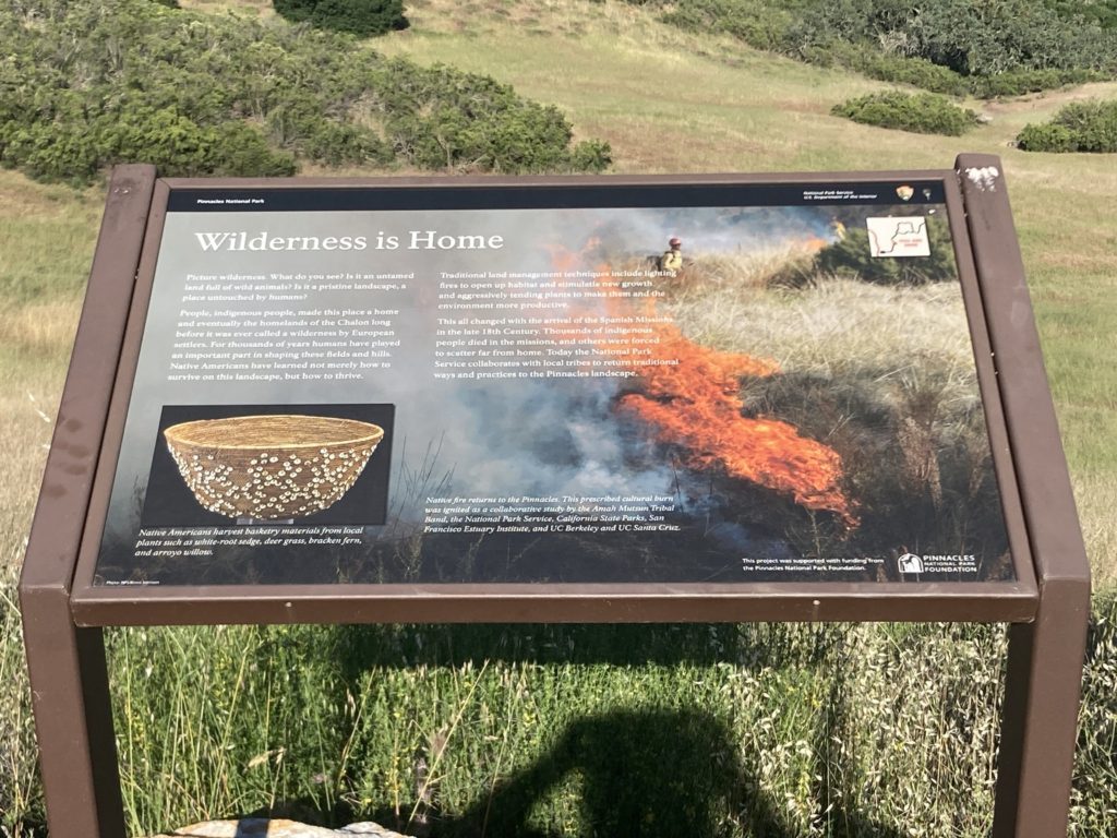 Brown Framed "Wilderness is Home" Information Placard
