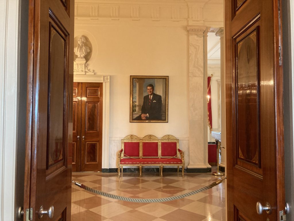 Portrait of Ronal W. Reagan Inside the White House