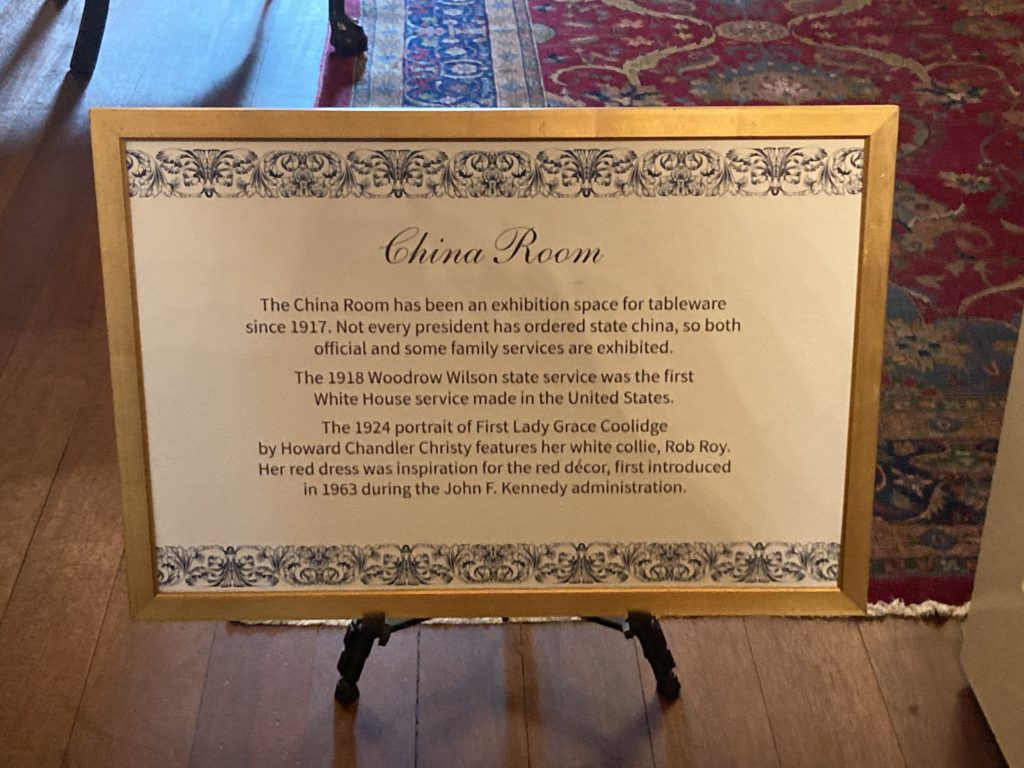 "China Room" Label Standee