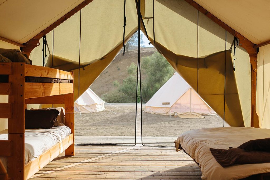 View of Outside from Inside the Tent