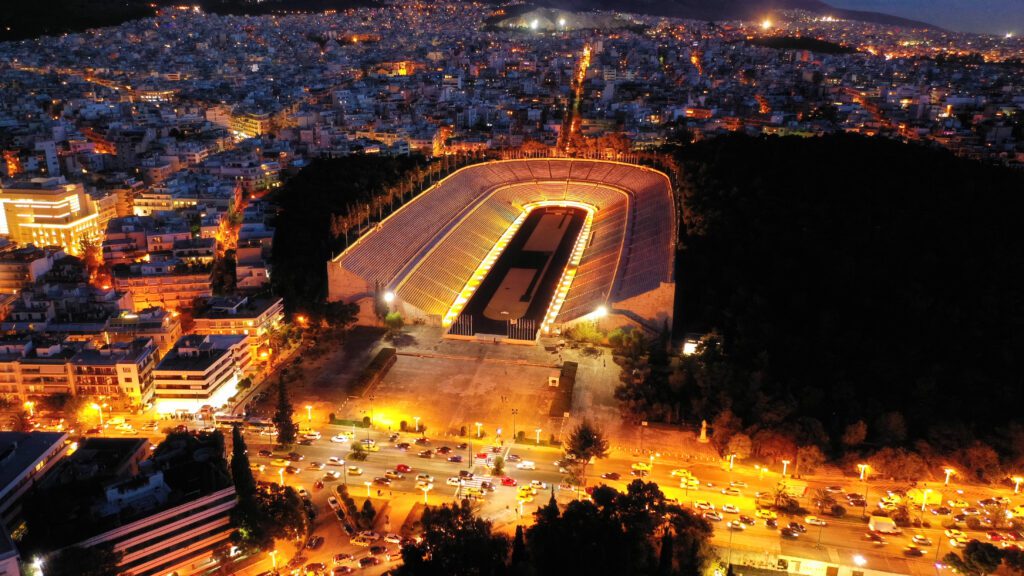 Aerial View of the Panathenaic Stadium