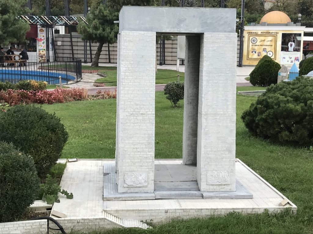 White Column Building Miniature