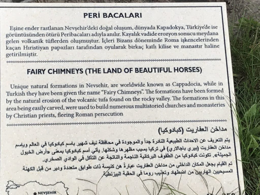 Fairy Chimneys Label Card