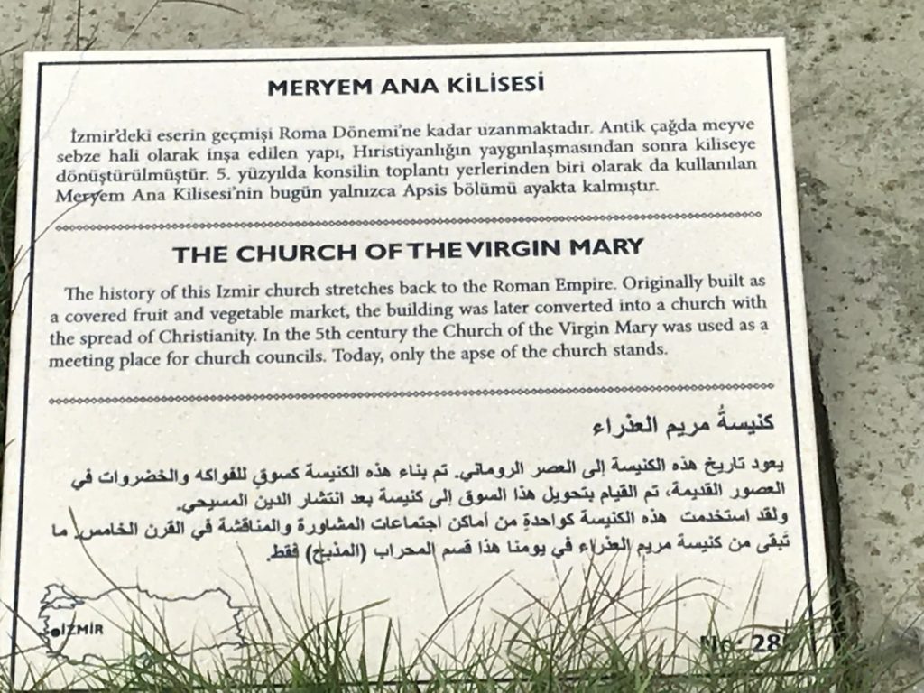 The Church of the Virgin Mary Label Card