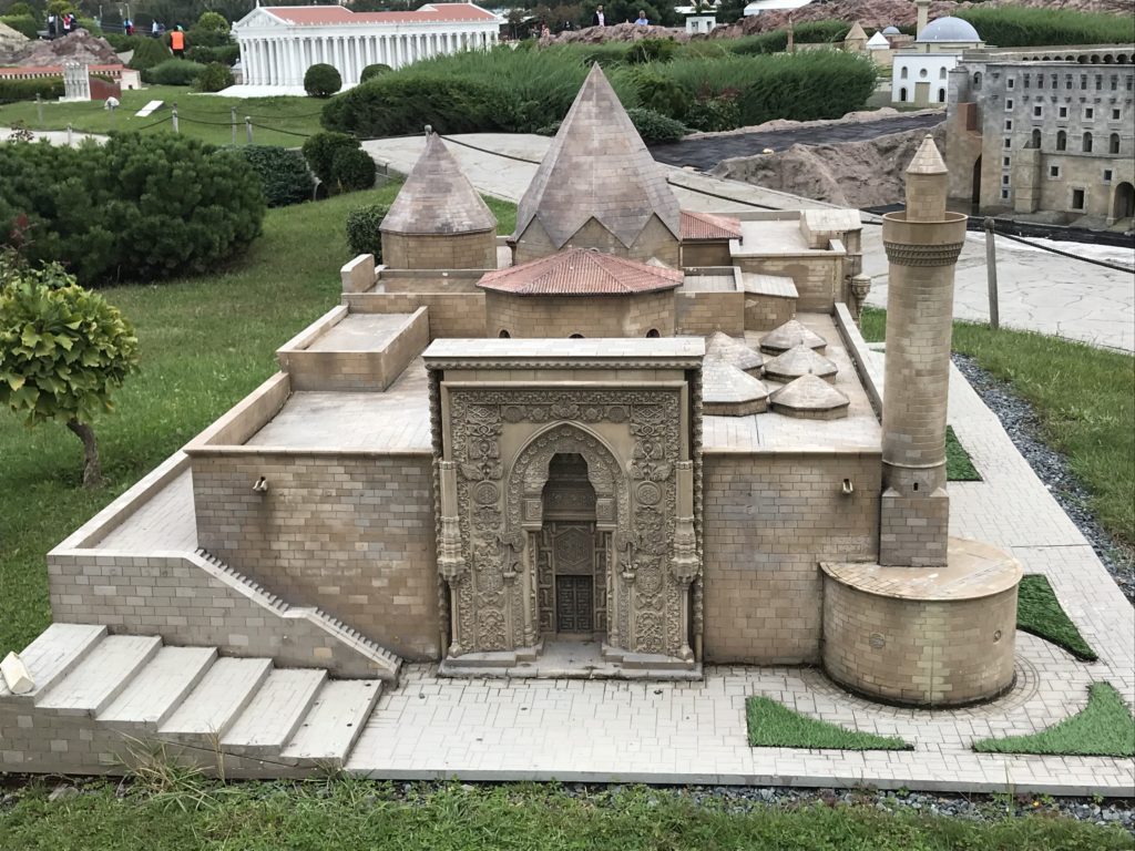 Brown Brick Mosque Building Miniature