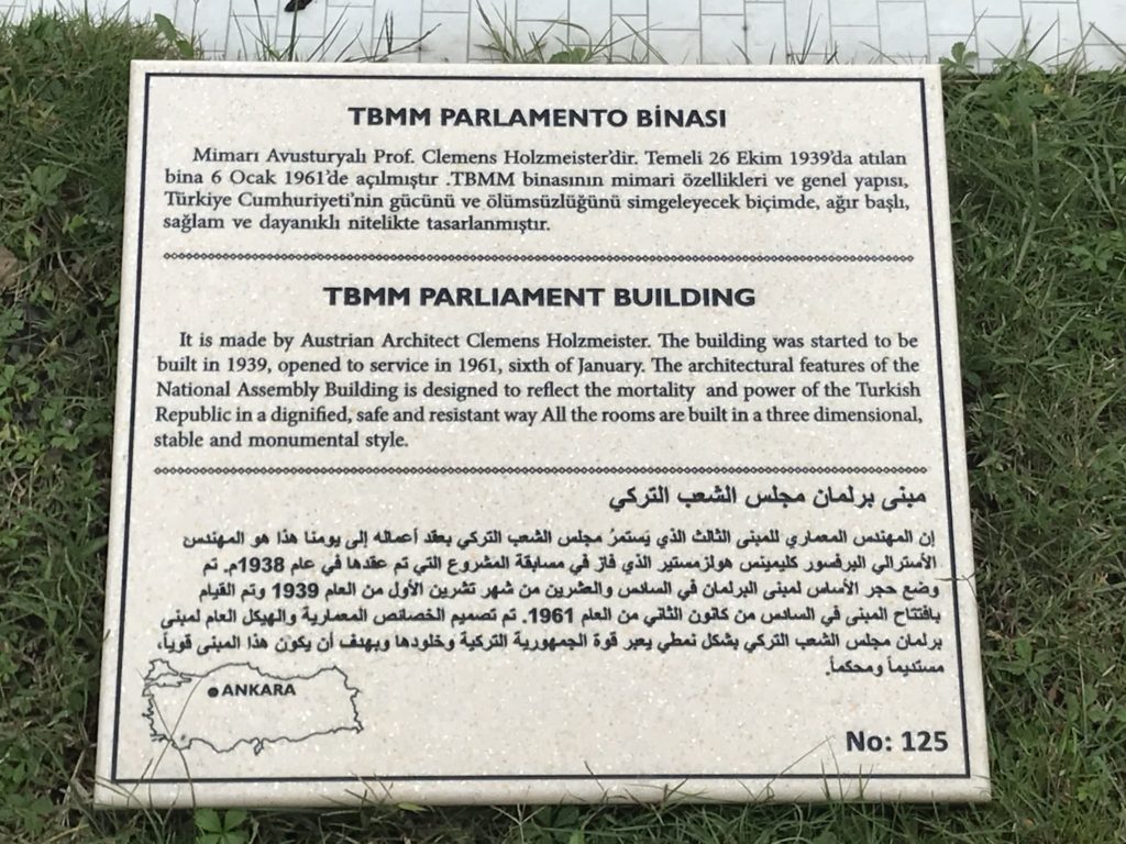 Grand National Assembly of Turkey (TBMM) Label Card