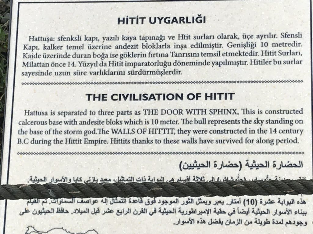 The Civilisation of Hitit Label Card
