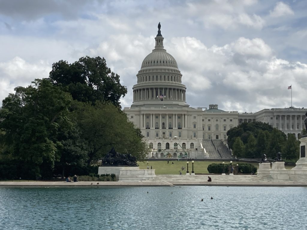 US Capitol building and reflection pool