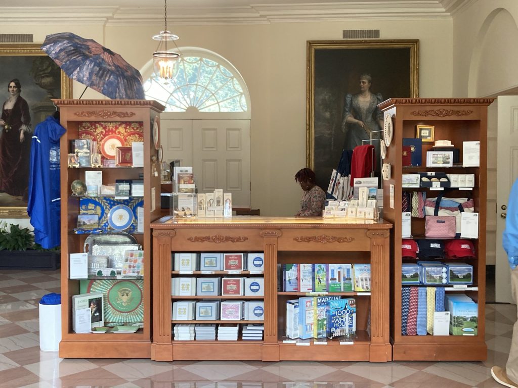 The Gift Shop at the end of the East Colonnade Corridor