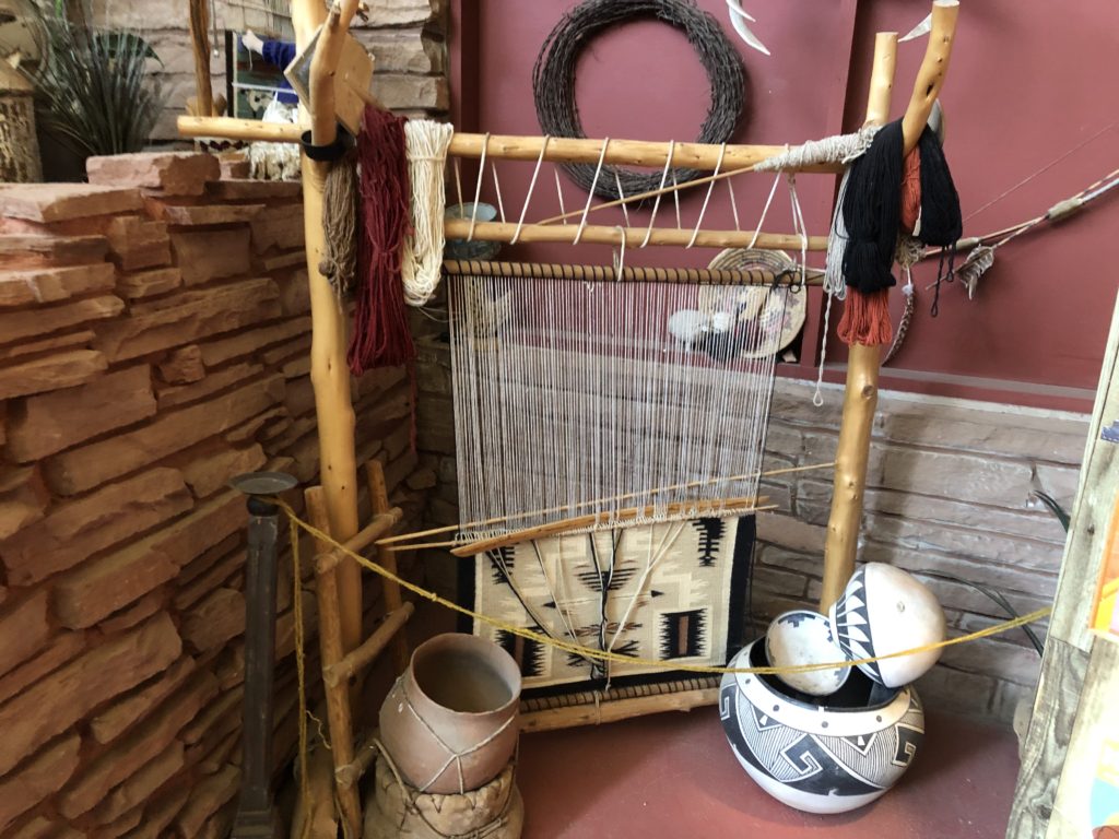 Weaving a rug