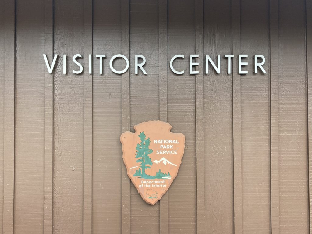 Visitor Center with National Park Service Logo