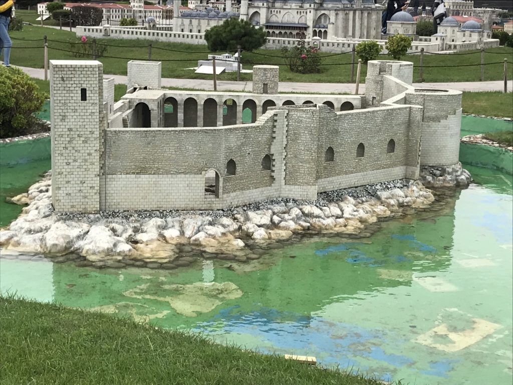 Maiden's Castle in Mersin Miniature in the Water