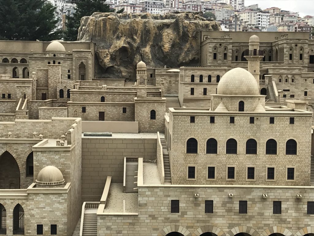 Front View of Mardin Stone Houses Miniature