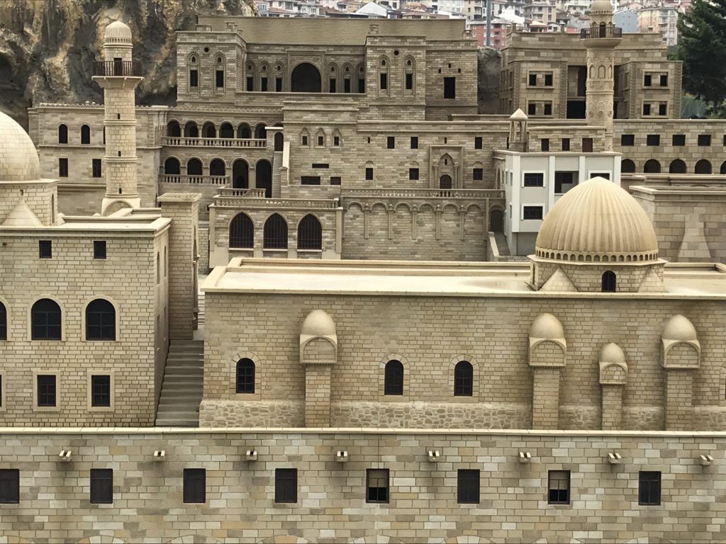 Front View of Mardin Stone Houses Miniature