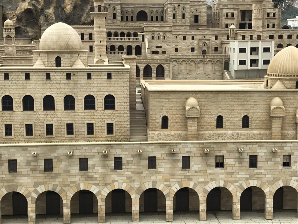 Front View of Mardin Stone Houses Miniature