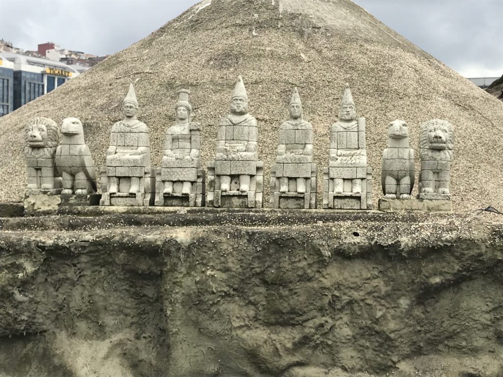 Figures of Animals and Human in front of Mt. Nemrud
