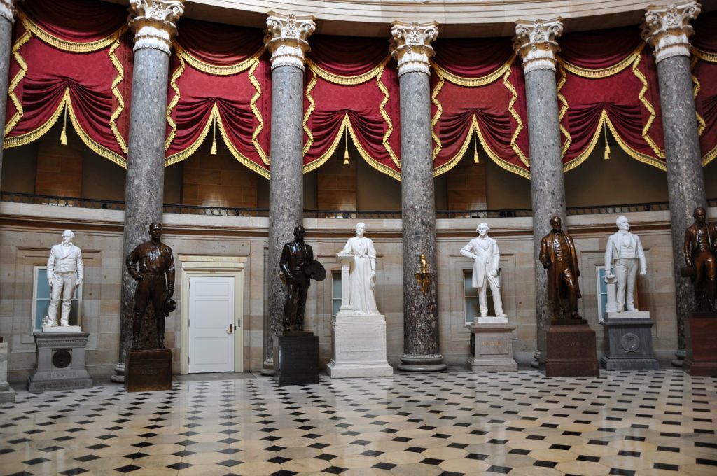 National Statuary Hall contains 2 statues from all 50 states