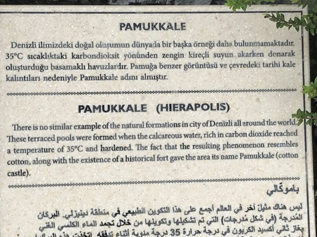 Pamukkale Label Card