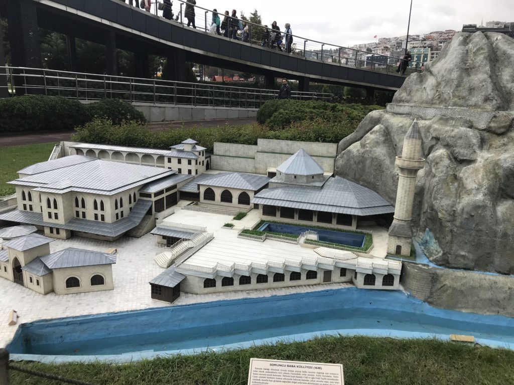 Somuncu Baba Complex Miniature beside the Big Rock in The Ground