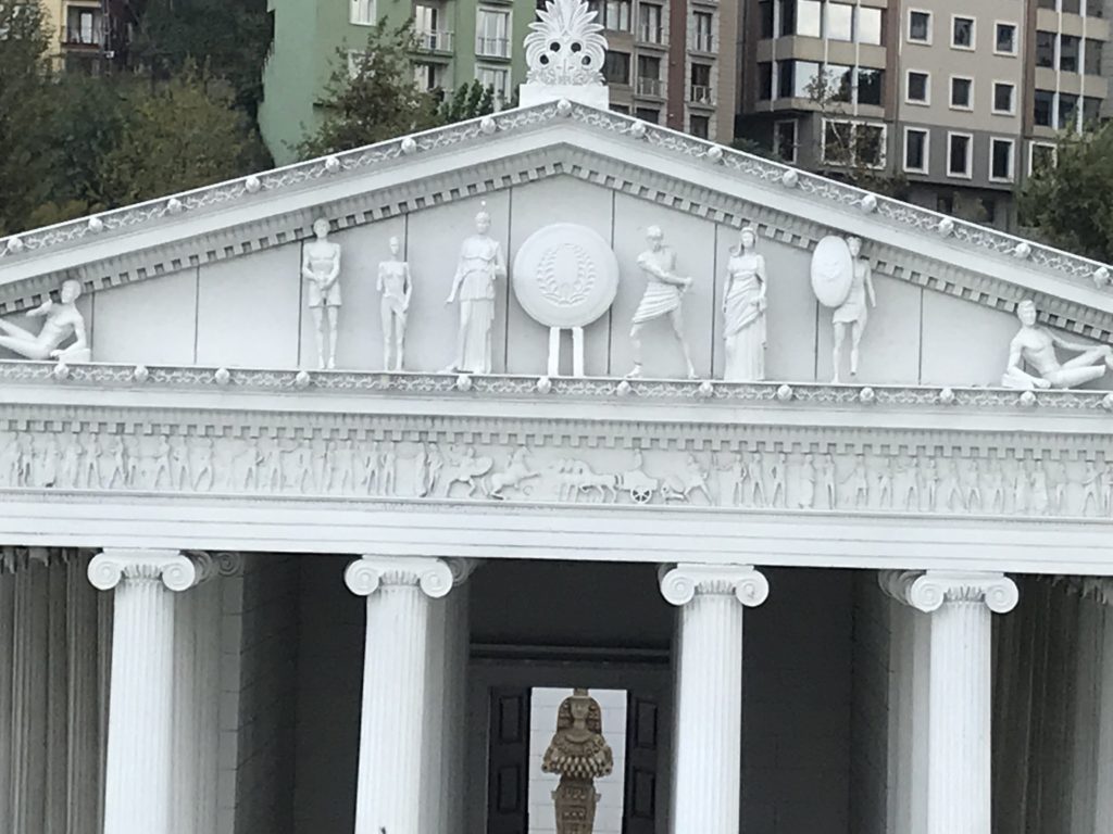 Close-up photo of Human Figure Design of Temple of Artemis Miniature