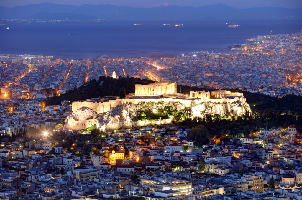 View of Athens from Lycabettus Peak