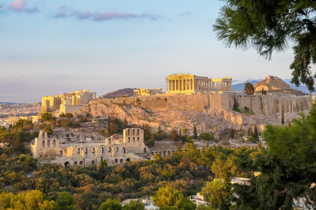 View of the Acropolis from Filopappou Hill