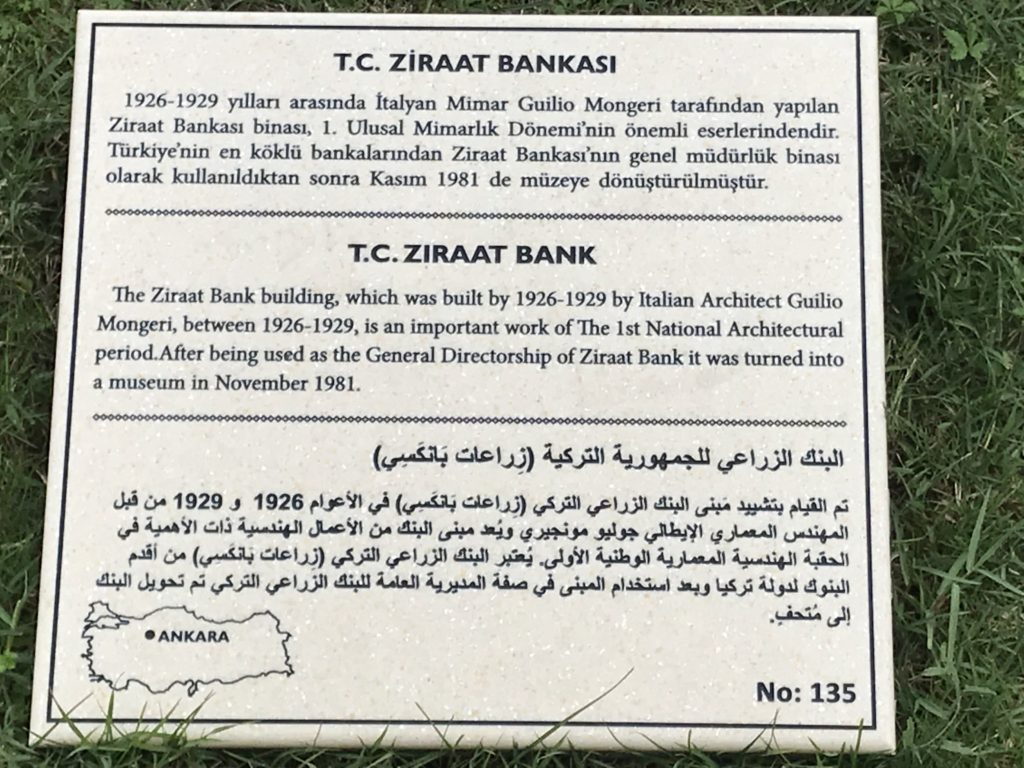 Zeynel Bey Mausoleum Information Label