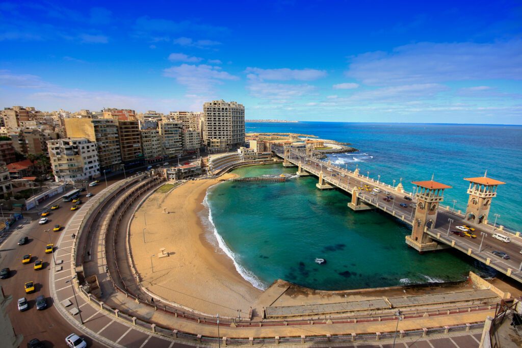 Alexandria Corniche and Stanley Bridge