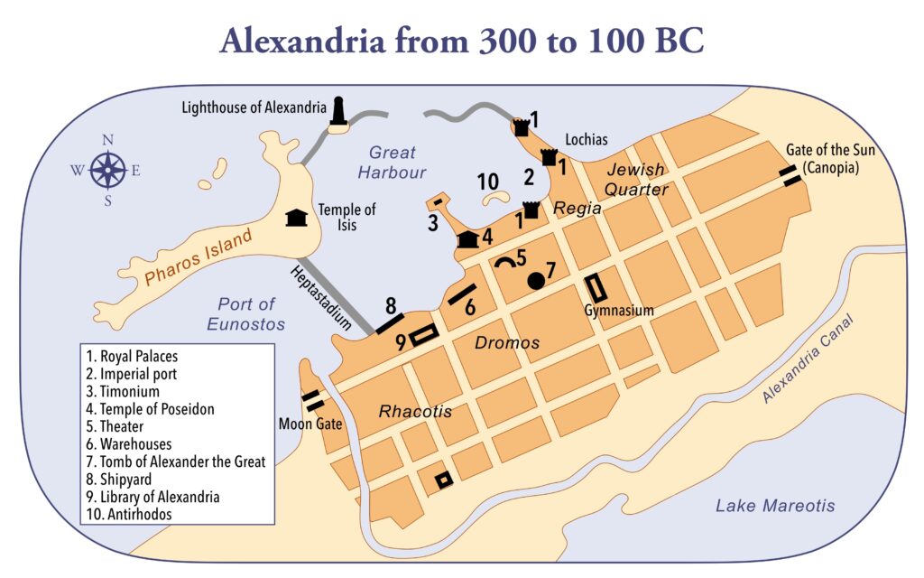 Map of ancient Alexandria