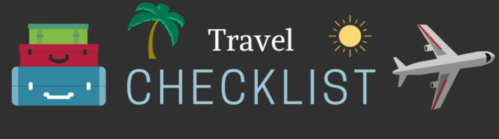 travel checklist
