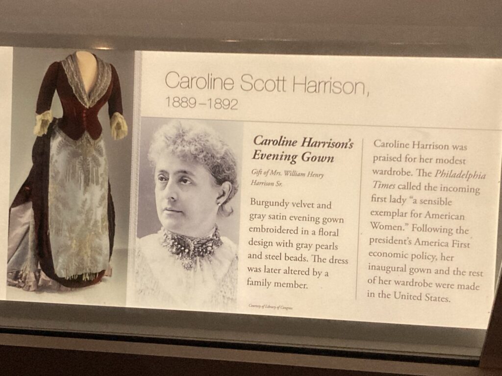 Caroline Harrison Inaugural Ball Sign