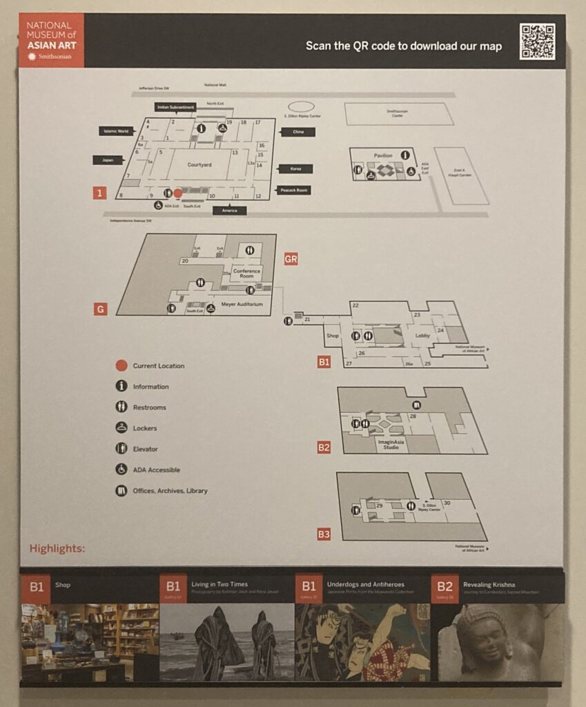 Freer Gallery Map
