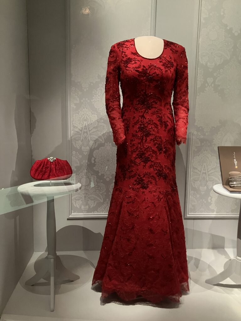 Laura Bush Inaugural Ball Gown Sign